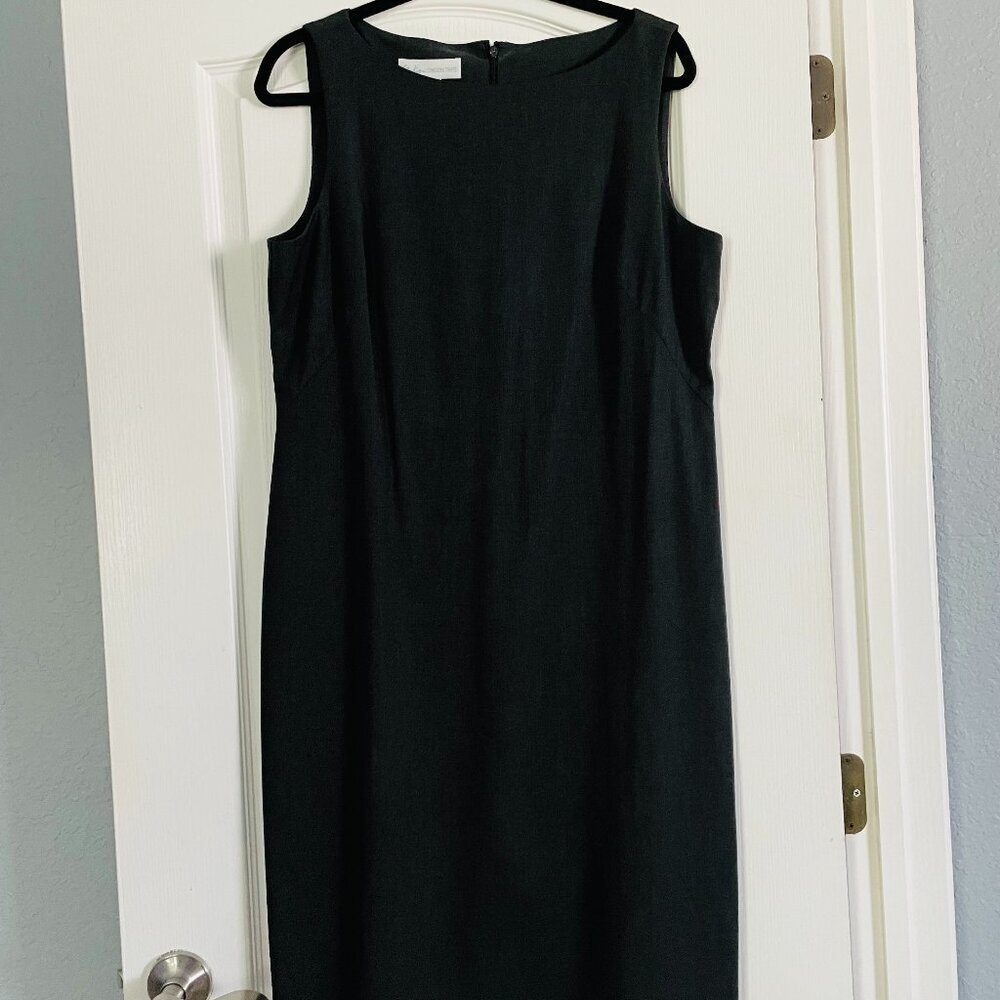 NWT Studio by London Times Charcoal Gray Sheath Dress Size 16 Career - Picture 2 of 10